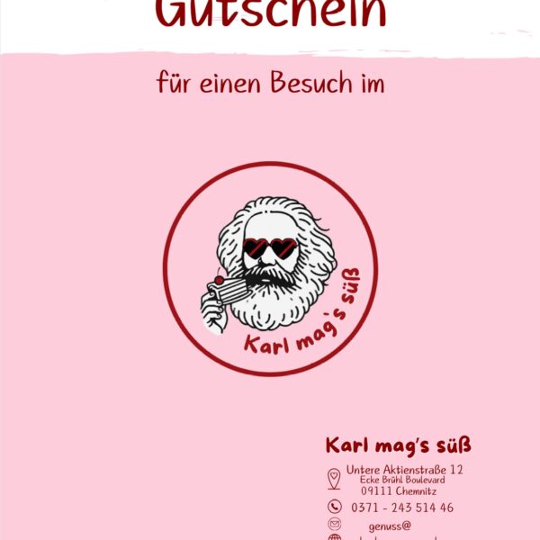 Gutschein für Karl mag’s süß