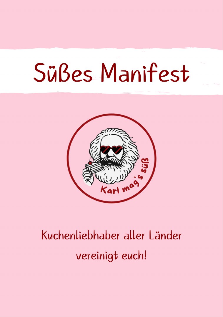 Genusskarte Seite 1: Süßes Manifest